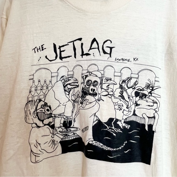 Vintage Tee! The Jet Lag Lawrence, Kansas Summer Party 86 xl - Picture 2 of 6